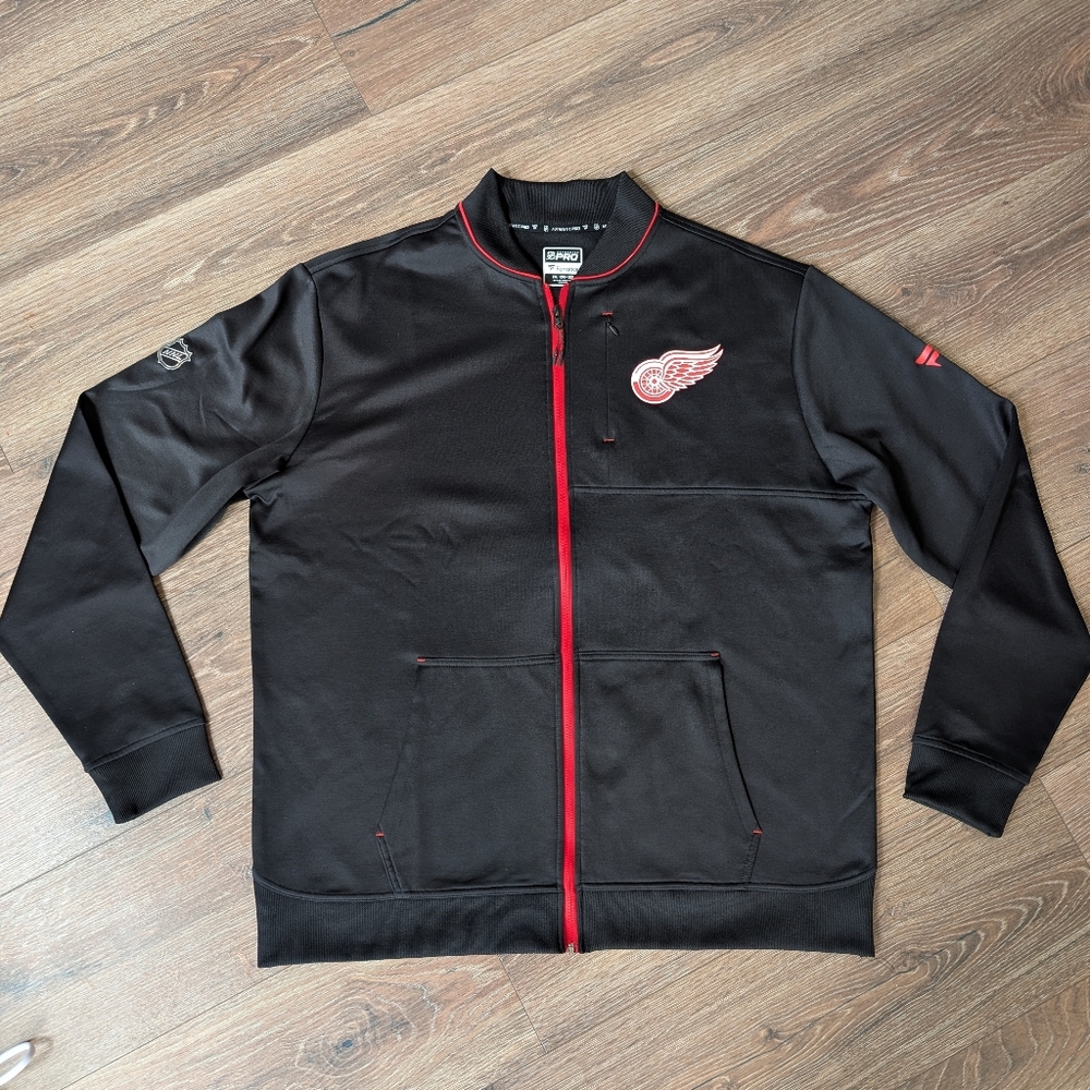 Detroit Red Wings Authentic Pro Rink Jacket 2XL Fanatics NHL Full Zip Hockey
